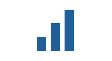 Bar Chart Showing Upward Trend and Growth.