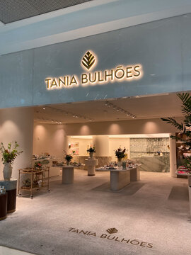 Rio de Janeiro, Brazil, March 21, 2025: The Tania Bulhoes store at Leblon Shopping Mall in Rio de Janeiro.