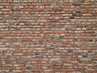 Fototapeta premium old brick wall with character, textured red brick wall showcasing rustic city feel at its finest