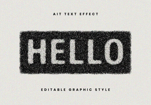 White Stencil Spray Grunge Stamp Text Effect