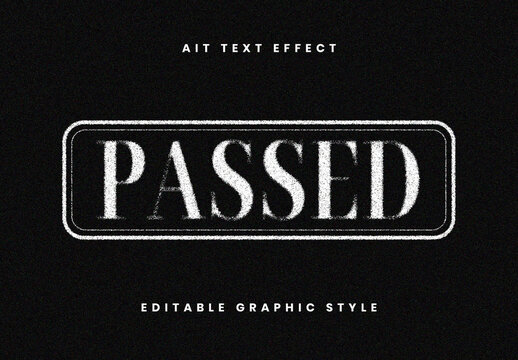 White Vintage Dusty Grunge Stamp Text Effect