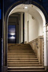 Arched staircase, Zagreb, Croatia