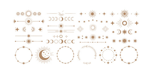 Celestial and Cosmic Decorative Elements illustration © Click Studio