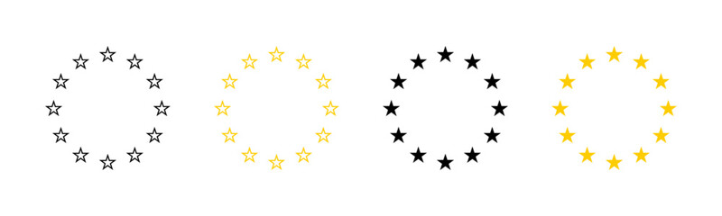 European Union stars set
