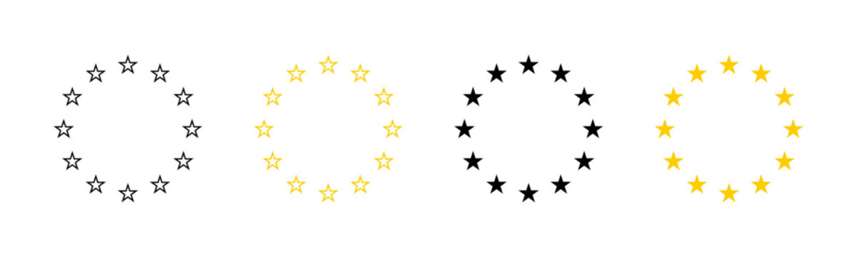 European Union stars set