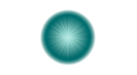 Abstract Teal Orb Design