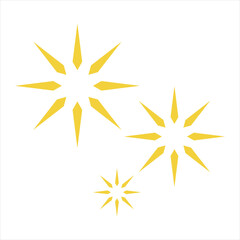 Obraz premium 光のキラキラアイコンセット