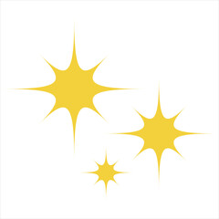 Obraz premium 光のキラキラアイコンセット