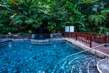 Ecotermales Fortuna Hot Springs pool in La Fortuna, Costa Rica