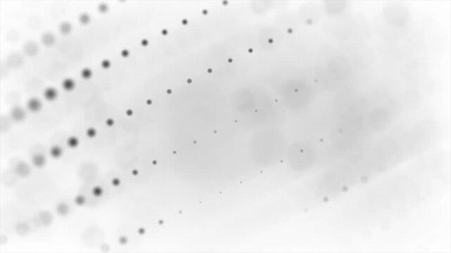 Abstract Dots Pattern White Background Seamless Loop 4K