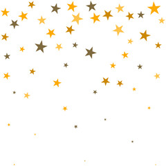 Falling Five Point Star Gold Icons
