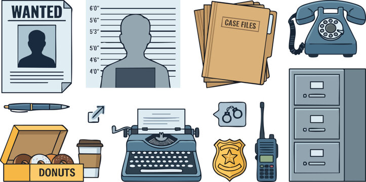 Detective Office Supplies and Investigation Tools.