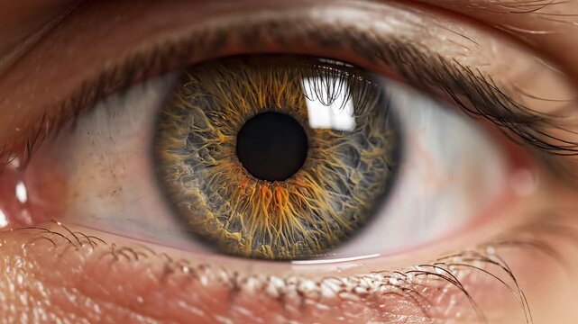 Extreme closeup of a human eye