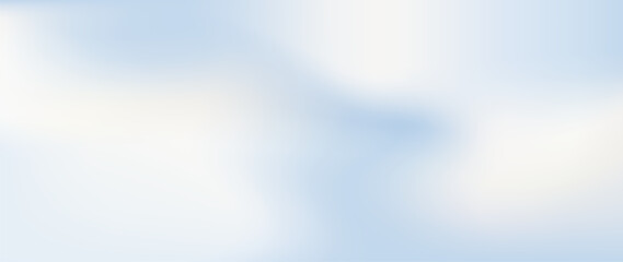 Obraz premium Pale sky white-blue abstract cloud gradient background with soft pastel tones and subtle diffused light. Minimal modern airy vector backdrop for creative projects, social media, header designs, banner