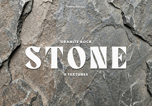 5 Granite Rock Texture Stone Background