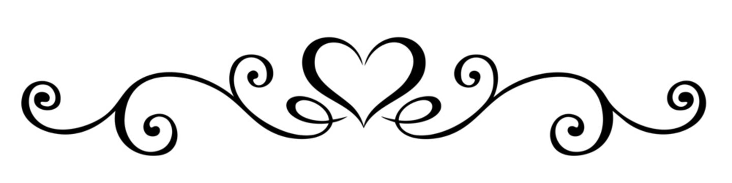 heart divider ornament for Valentine frames