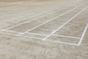 校庭の白線