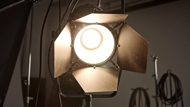Studio Lighting Equipment for Film Production.