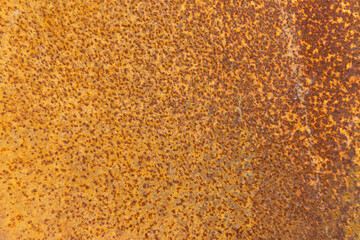 close up of a rusty metal surface. orange rust and grunge texture for used backgrounds.