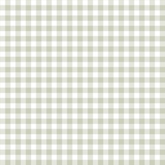 Soft sage green gingham seamless pattern. Neutral aesthetic plaid background for modern nursery wallpaper, spring home decor, and creative textile prints. © MDC