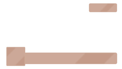 動画テロップ素材：スケルトンオレンジ