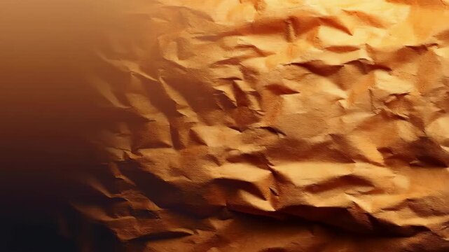 Textured Texture: A close-up view of textured material with creases that evoke a sense of age and depth, rendered in warm, earthy tones. 