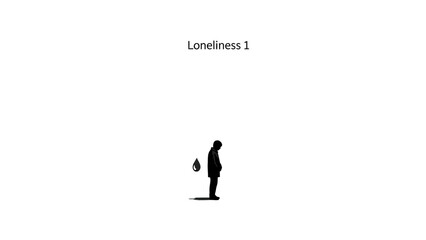 A solitary figure stands alone with a shadow cast beside them. © Tomo