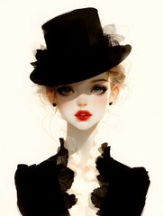 French illustration, generation AI 