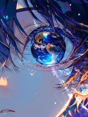 The universe in the eye, generation AI 