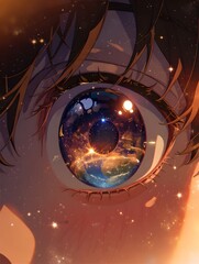 The universe in the eye, generation AI 