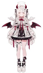 little girl with wings, generation AI 