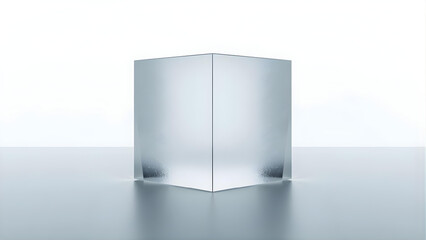 Cube on reflective surface