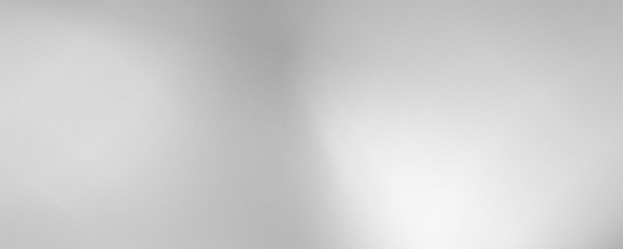 Silver foil background with metal mirror texture. Chrome gradient surface with light gloss simple abstract