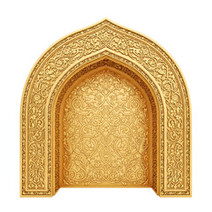 Ornate Islamic Arch with Gold Detailing for Ramadan and Eid Celebrations