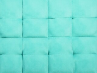 Naklejka premium Textured Upholstered Seat Cushions in Turquoise