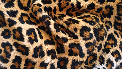 ヒョウ柄の背景素材