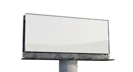 Obraz premium Blank Billboard on White Background