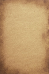 Fototapeta premium Vertical vintage vignette old aged parchment paper texture
