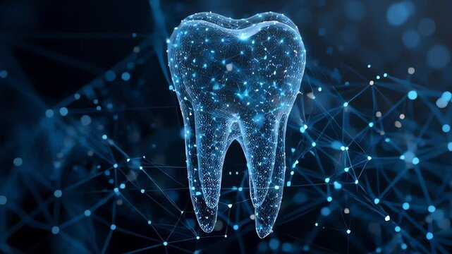 Digital Tooth Analysis Healthcare Technology Background