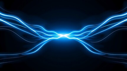 Abstract Blue Light Symmetry Technology Background