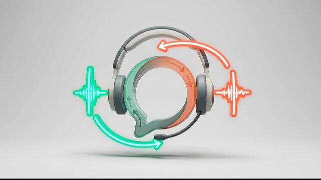 Impossible customer support icon visualizing continuous service interaction and responsive communication.