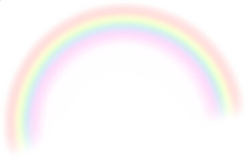 Soft Pastel Rainbow Arc isolated on transparent background png © Nazmul