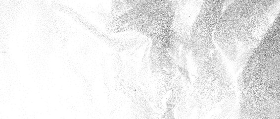 Dotted grunge craft paper wallpaper. Rough abstract stipple texture. Gritty grain noise powder background. Distressed kraft particles overlay. Vector scattered small specks, speckles or flecks surface © vika_k