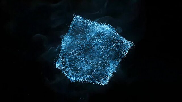 Data Smoke Forming Recognizable Shapes - Abstract Visual