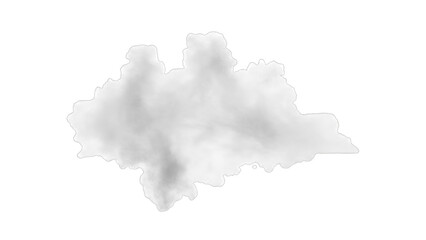 Obraz premium Abstract cloud formation isolated on transparent background