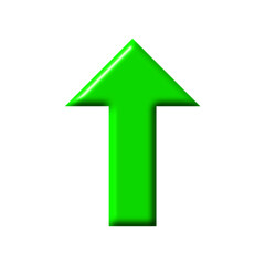 3d Green Arrow Vector