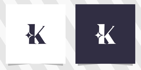 letter k logo design vector