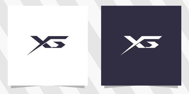 letter xg gx logo design