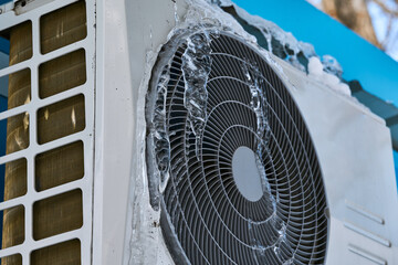 Industrial HVAC Unit in Winter
