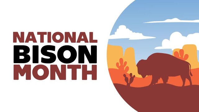 National Bison Month to protect the bison's environmental ecosystem